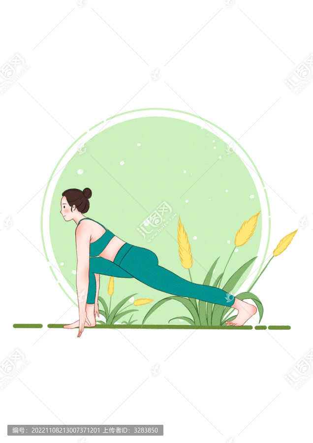 健身瑜伽斋戒姿势练瑜伽的女人