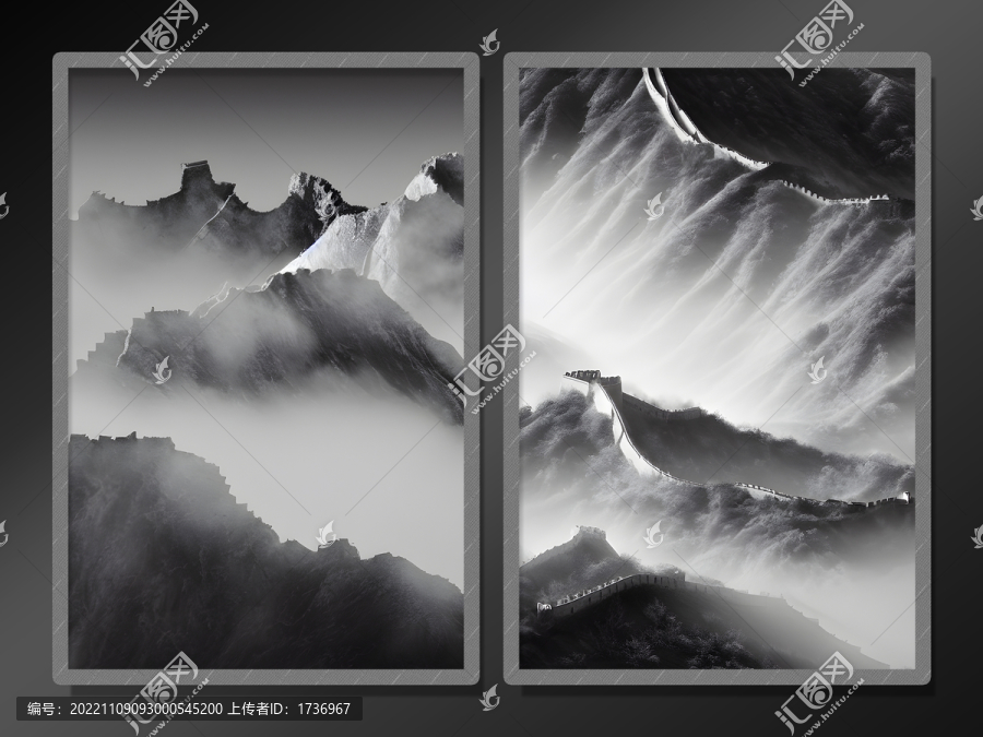 裝飾畫長城