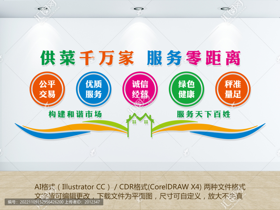 菜市場文化墻