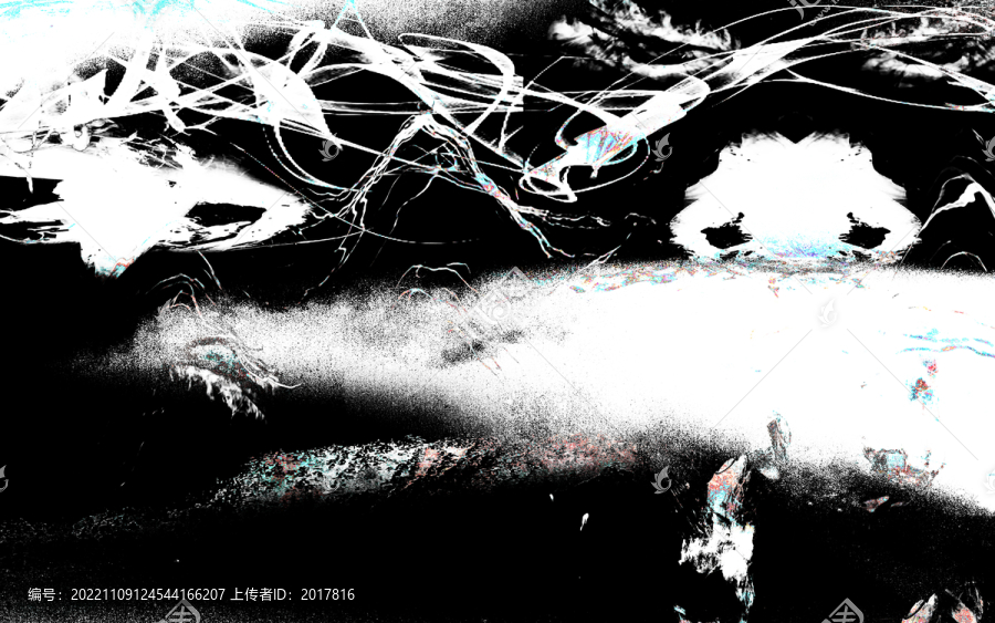 黑白抽象簡(jiǎn)約意境山水