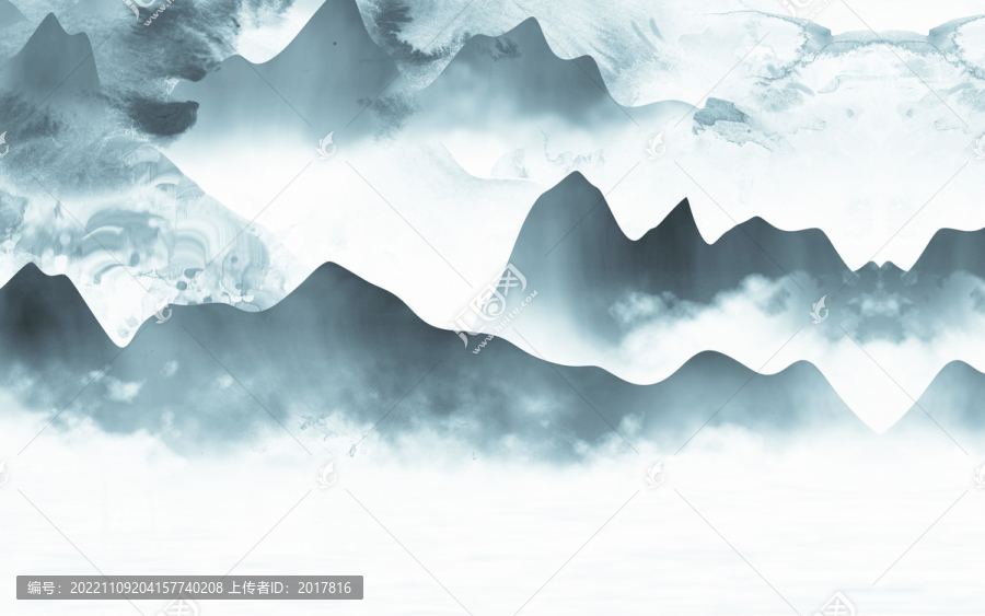 抽象山水