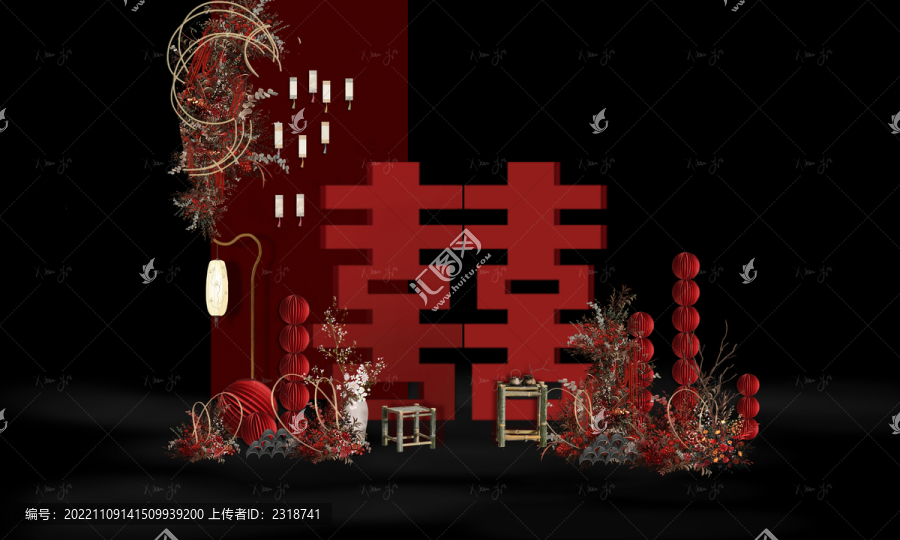 南洋喜嫁風(fēng)婚禮簽到區(qū)