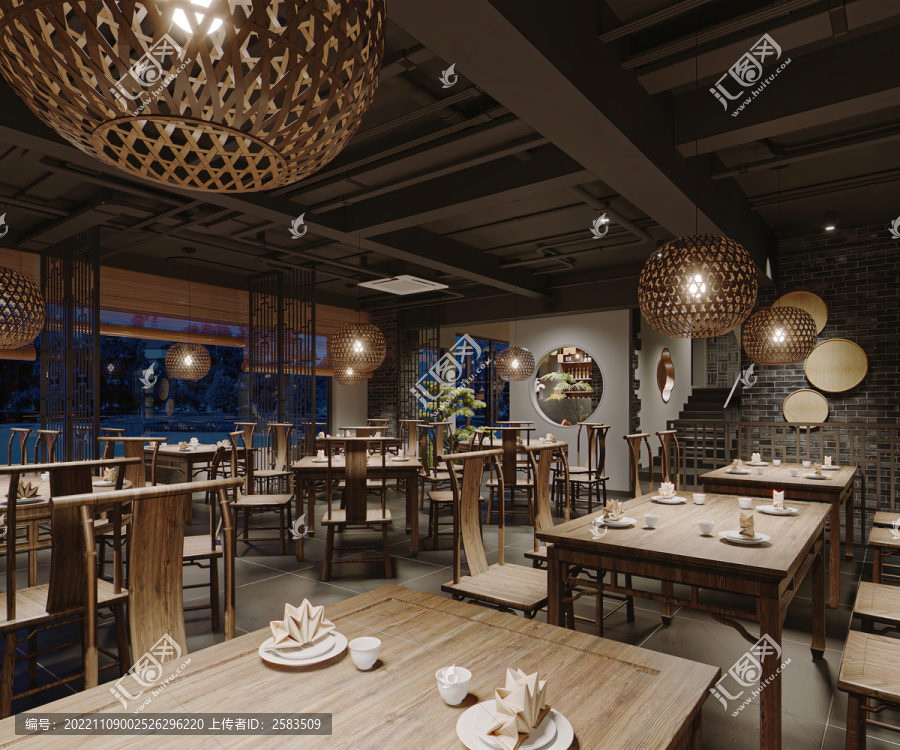 中式餐飲效果圖
