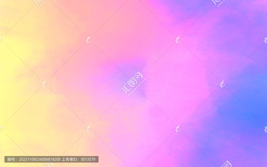 炫彩水彩暈染漸變抽象筆刷背景