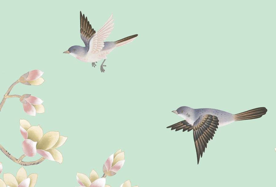 玉蘭花背景墻