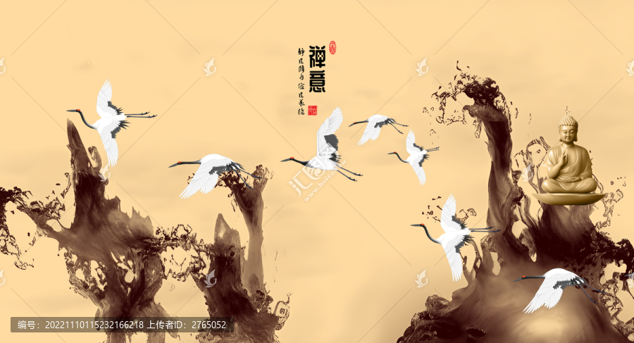 禪意風(fēng)水墨風(fēng)