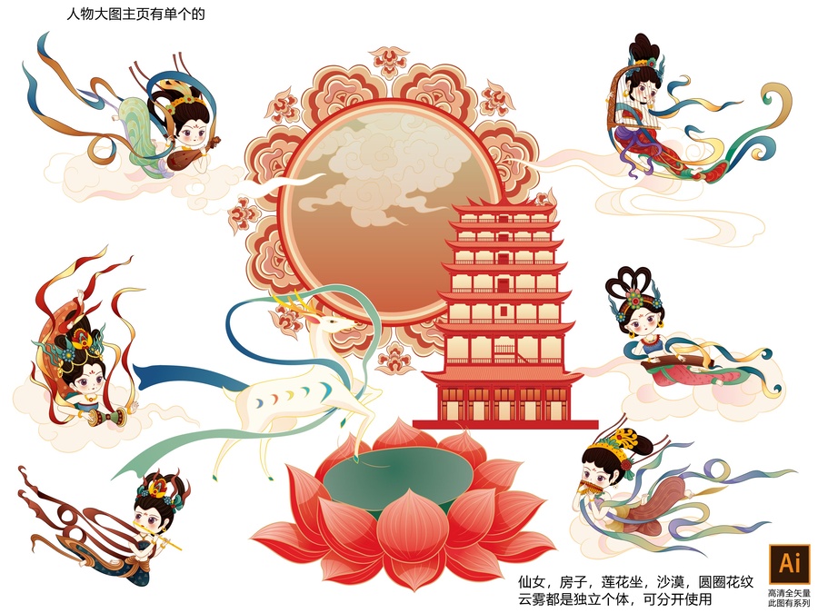 敦煌插畫