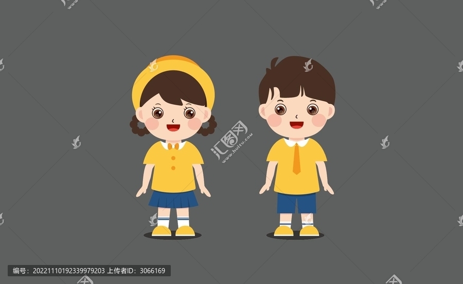 卡通小學(xué)生