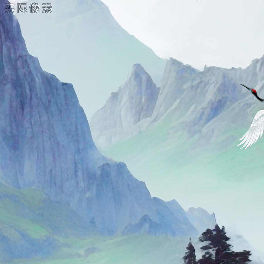 鶴山水