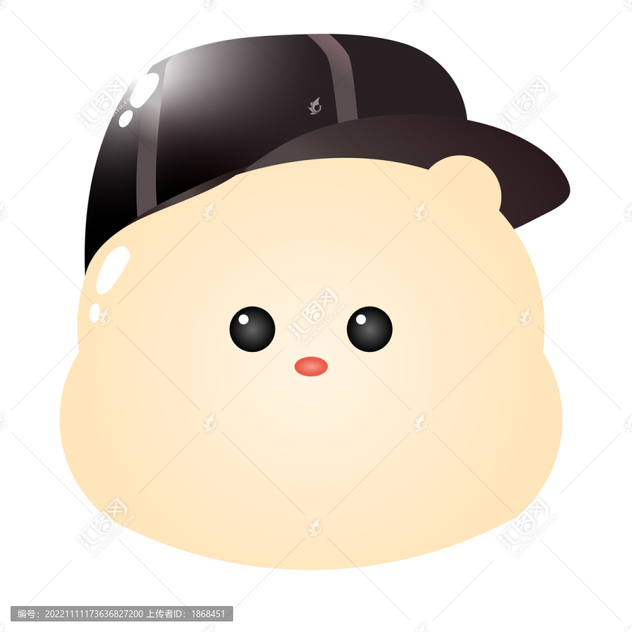 戴帽子小熊