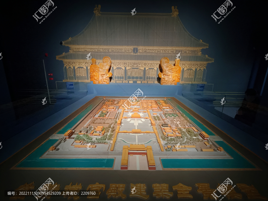 紫禁城宫殿建筑全景模型