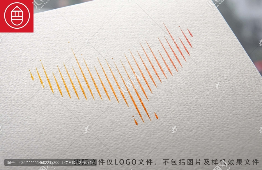 抽象極簡鯨魚尾