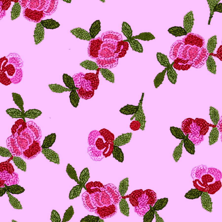 刺繡效果花