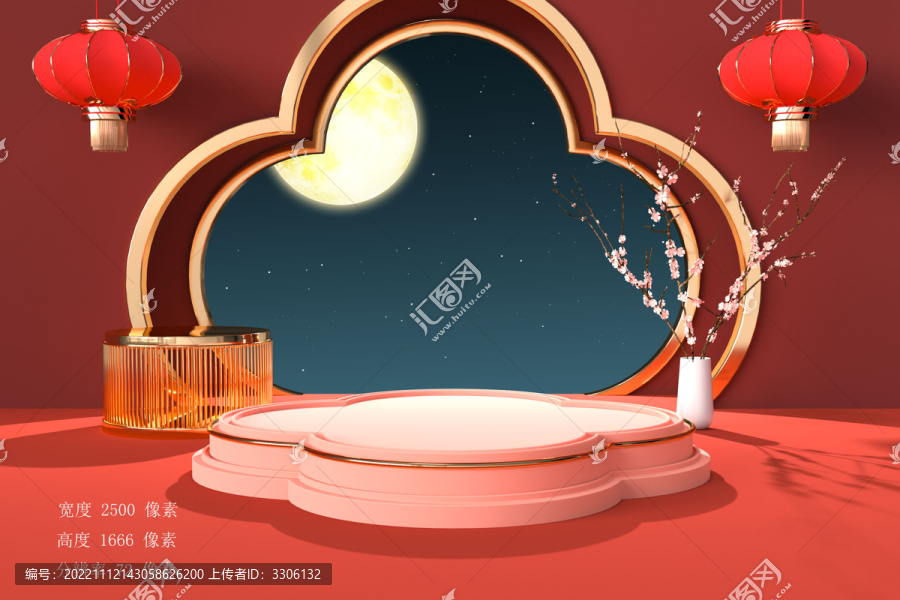 紅色國潮經典場景
