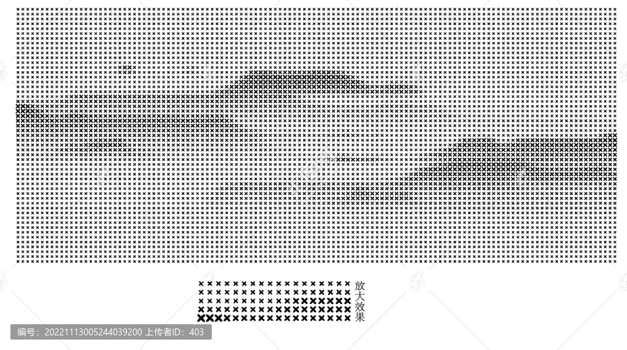 山水激光鏤空x形狀