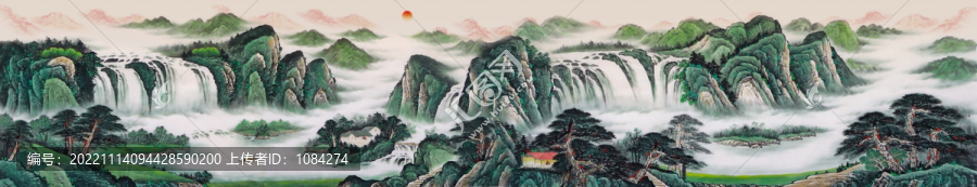 山水畫(huà)長(zhǎng)卷