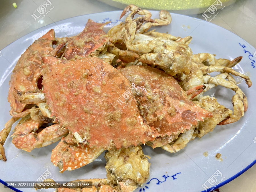 咸蛋黄焗蟹