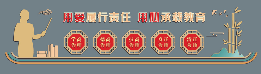 校園四有好老師文化墻