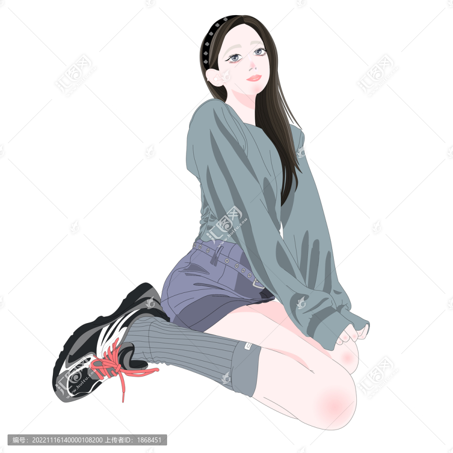 靜坐女孩