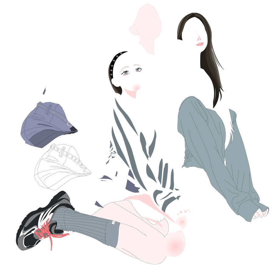靜坐女孩