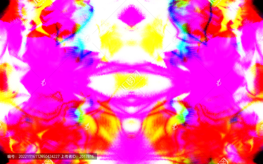 藍色幾何地毯