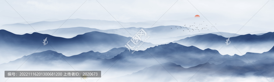中式水墨山水