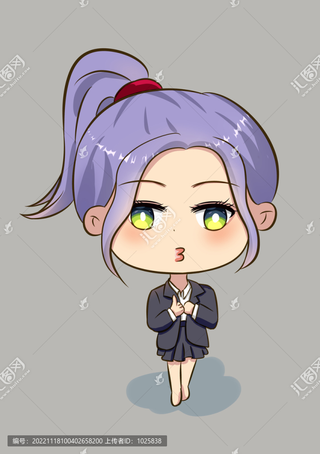 手繪卡通女孩