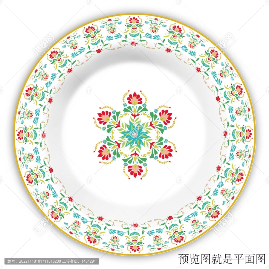 餐具花面