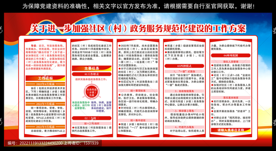 北京市社區(qū)政務(wù)服務(wù)規(guī)范化建設(shè)