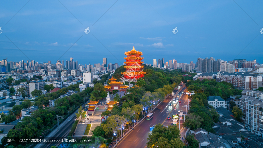 武汉黄鹤楼夜景