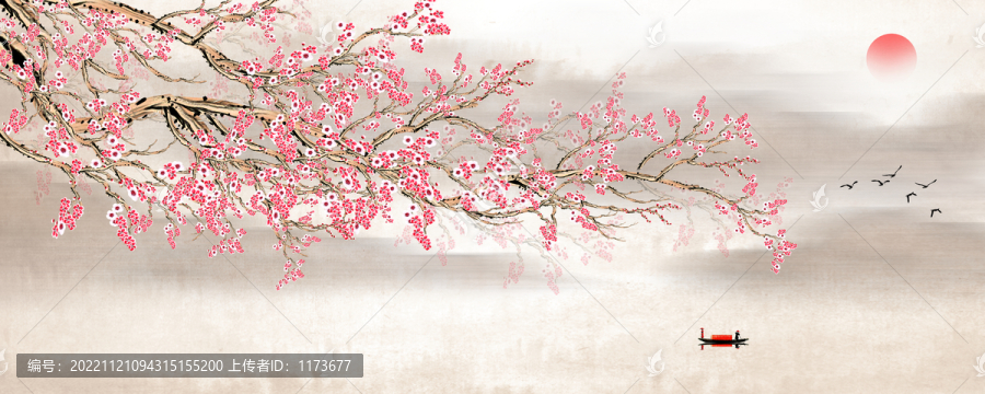 梅花裝飾畫
