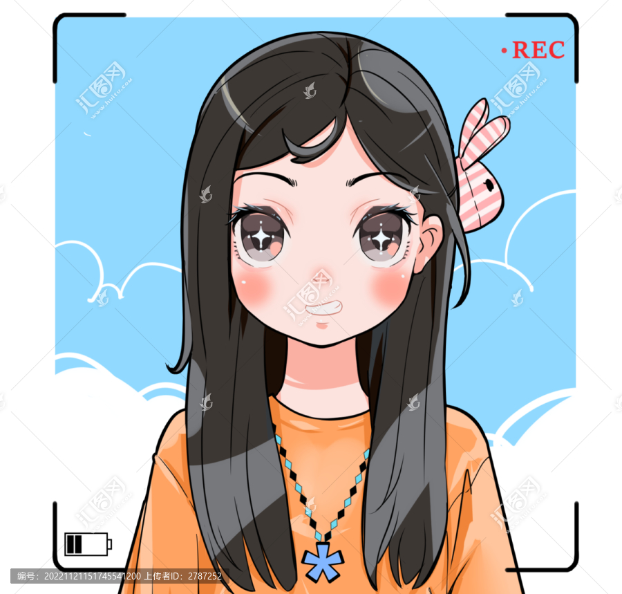 街拍黑發(fā)女孩頭像