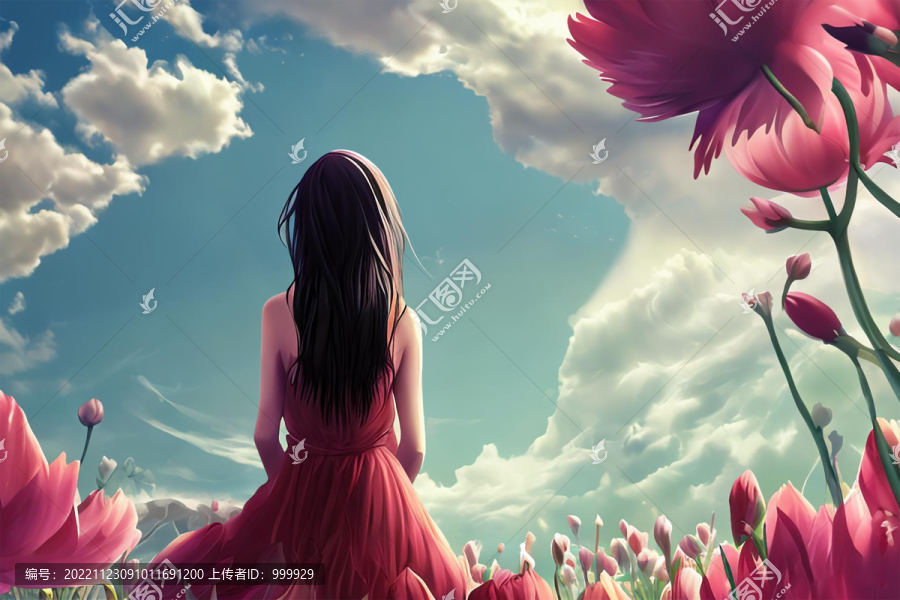 鮮花少女