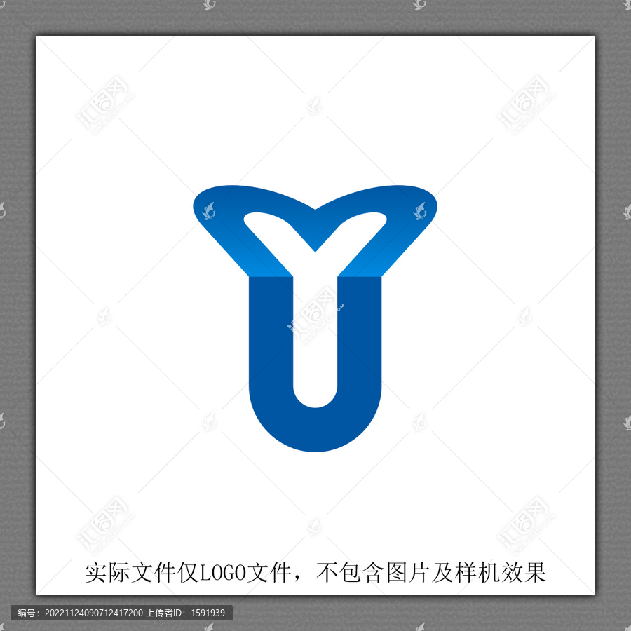 YU字母LOGO设计