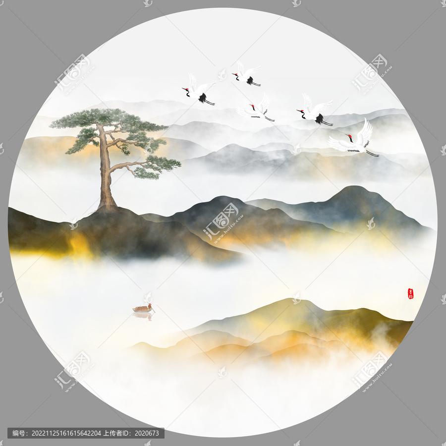 新中式水墨山水