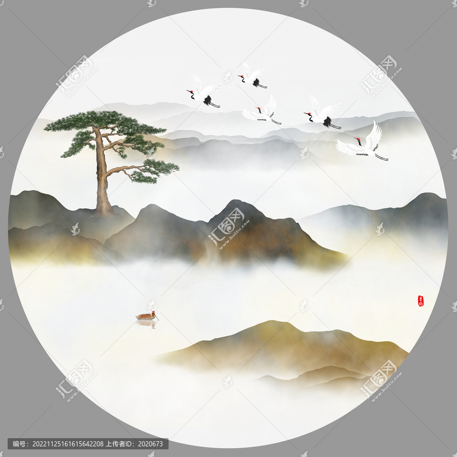 新中式水墨山水