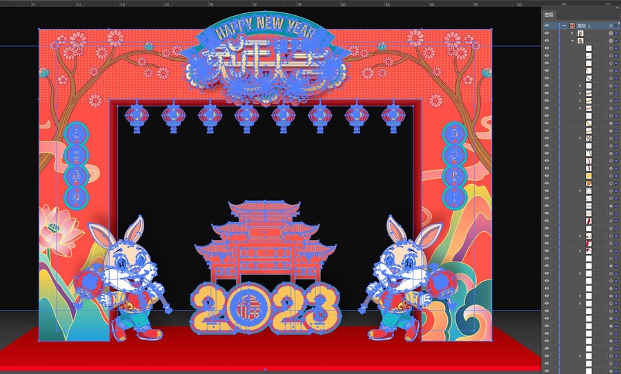 兔年門頭