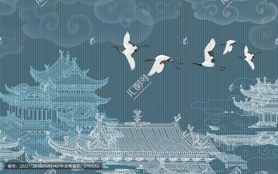 樓閣背景墻