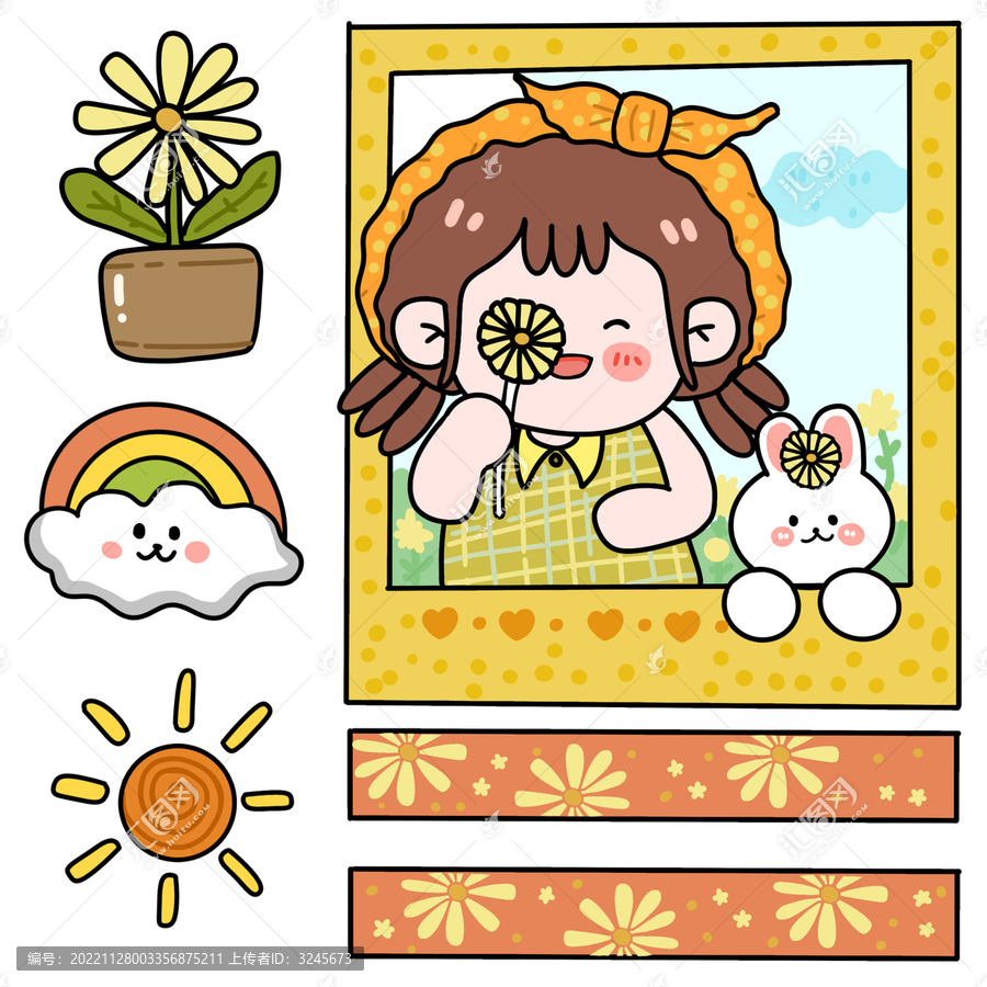 胖禾的相片手帳貼紙