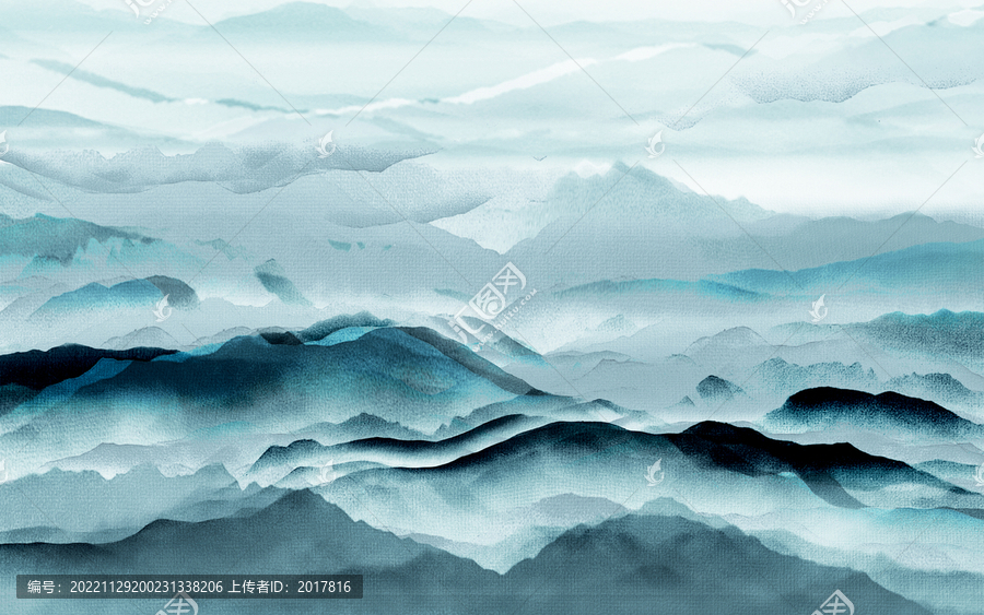 高清抽象裝飾山水