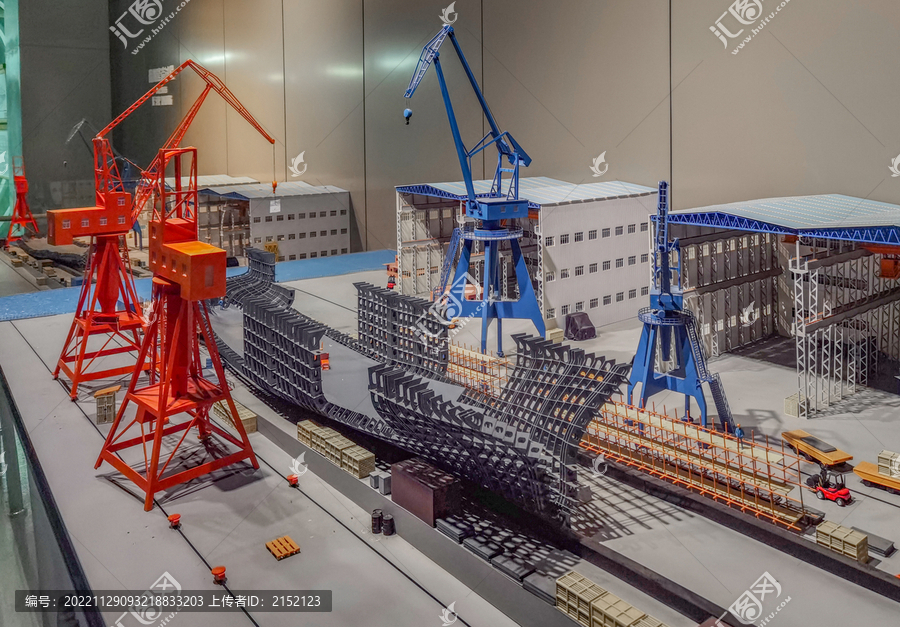 大型船舶造船厂模型