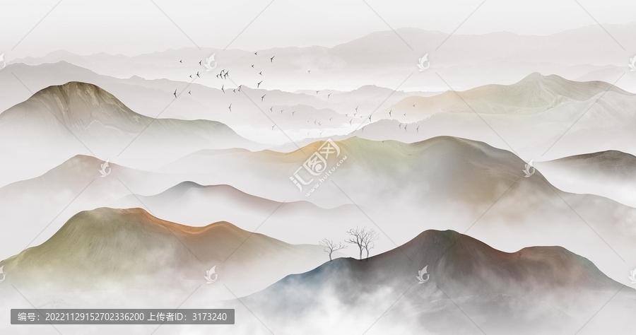 抽象山水畫