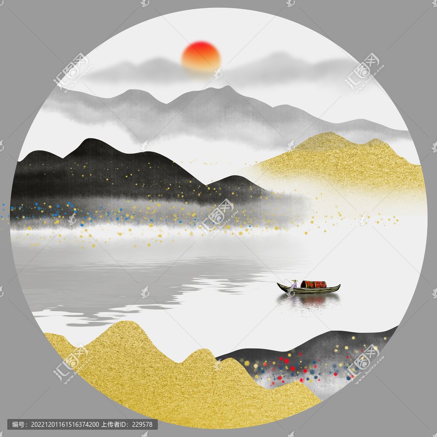 禪意山水畫