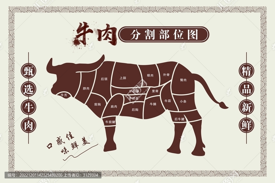 牛肉分割圖