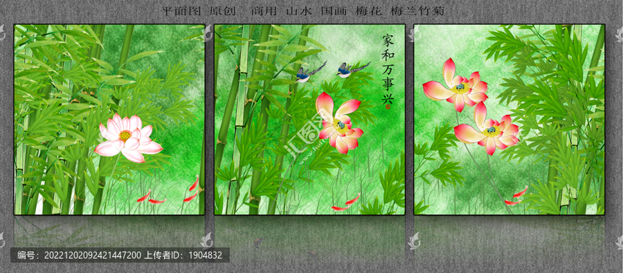 原創(chuàng)花鳥(niǎo)裝飾畫