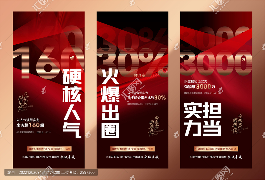 地產(chǎn)熱銷系列海報(bào)