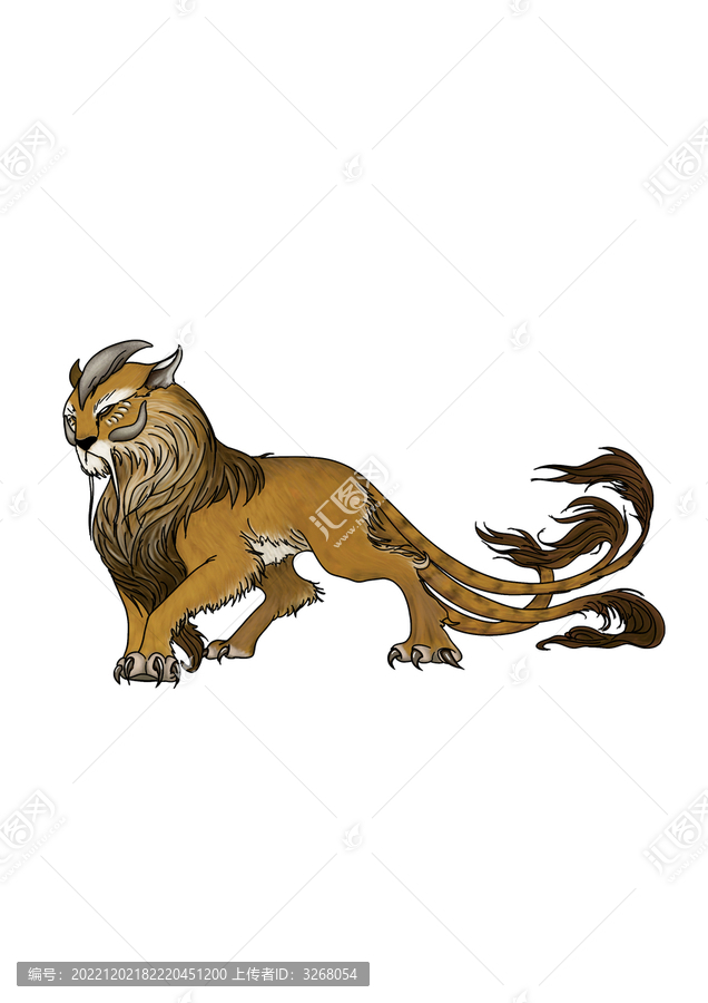 神獸山海經(jīng)妖怪神話怪獸獅虎