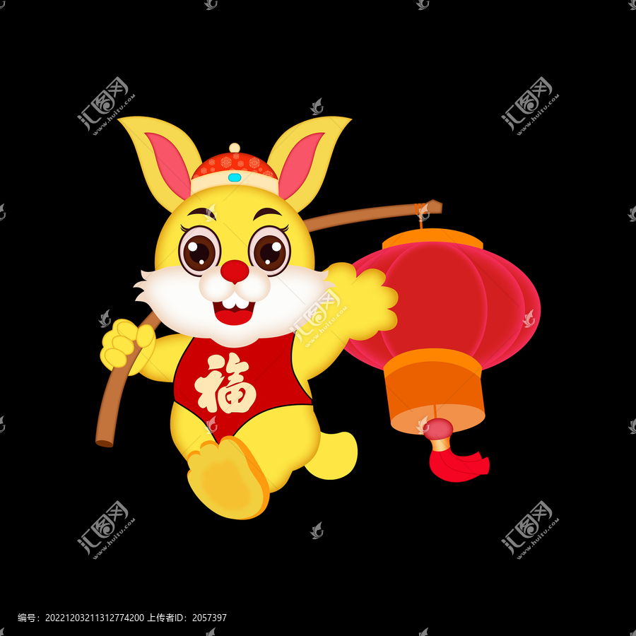 過年卡通兔子