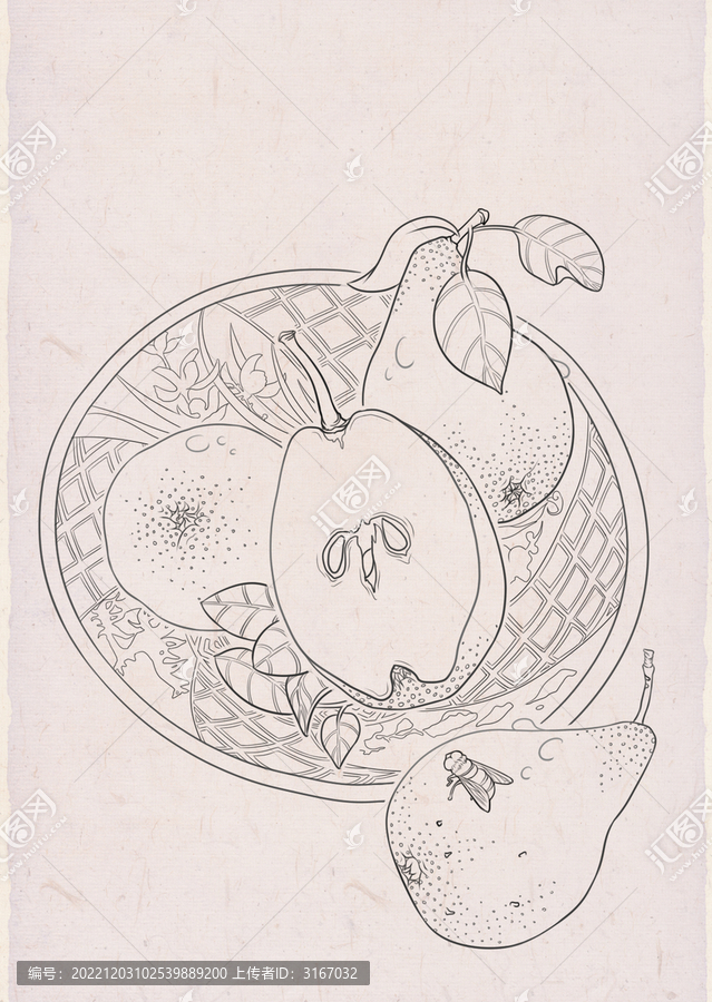 二十四節(jié)氣驚蟄線稿