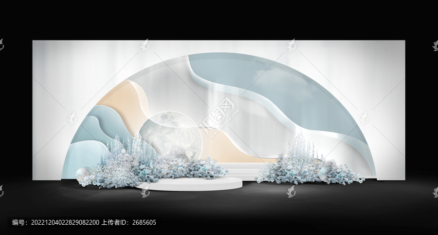 藍(lán)白夢幻婚禮